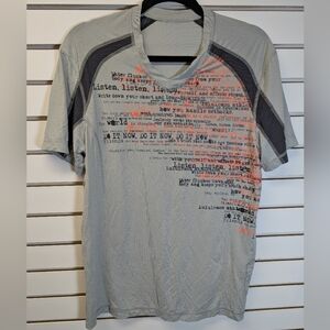 Lululemon Metal Vent Tech S/S GRAPHIC L SHIRT EUC